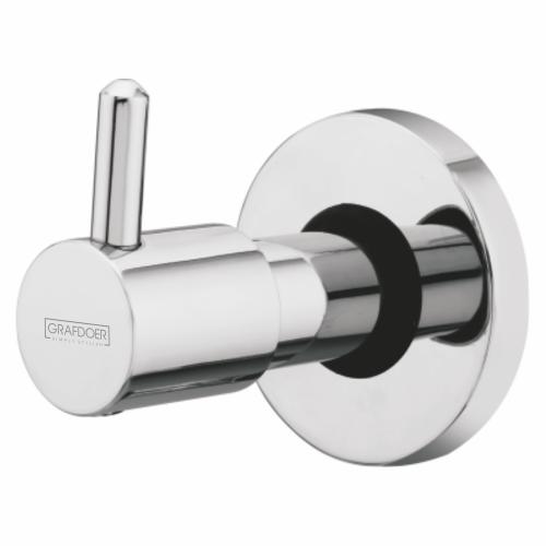 Exposed Part Kit of Concealed Stop Cock with Fitting Sleeve, Operating Lever & Adjustable Wall Flange Chrome